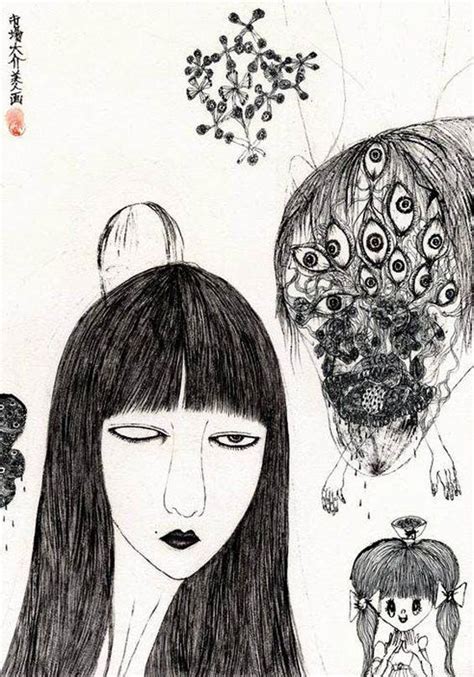 Japanese Artist Daisuke Ichibas Intricate Drawings Interweave The