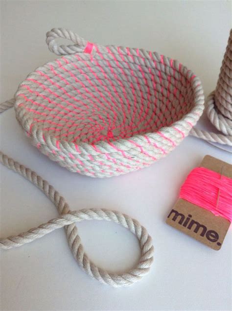 Coil Rope Bowl Tutorial And Materials Woven Rope Bowl Making Kit And