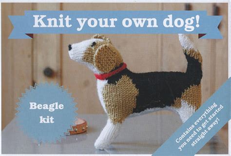 Knitting patterns free knit patterns. Knit your own Dog knitting kit - Beagle - Muir & Osborne