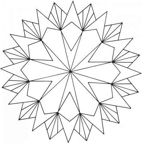 Easy Geometric Coloring Pages Printable Coloring Pages