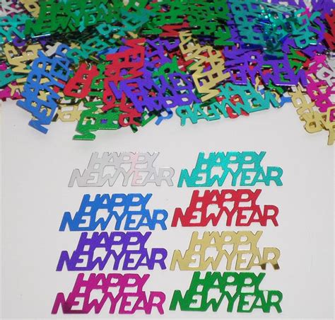 Happy New Year Confetti Multi Colored