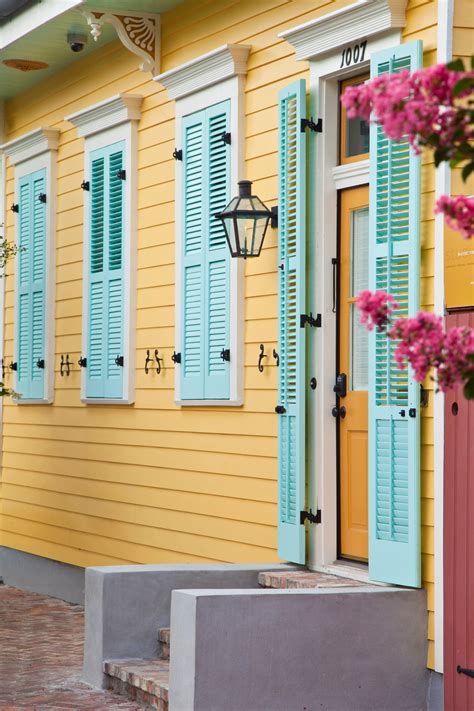 Yellow House With Wow Factor What Color Shutters Should You Choose For
