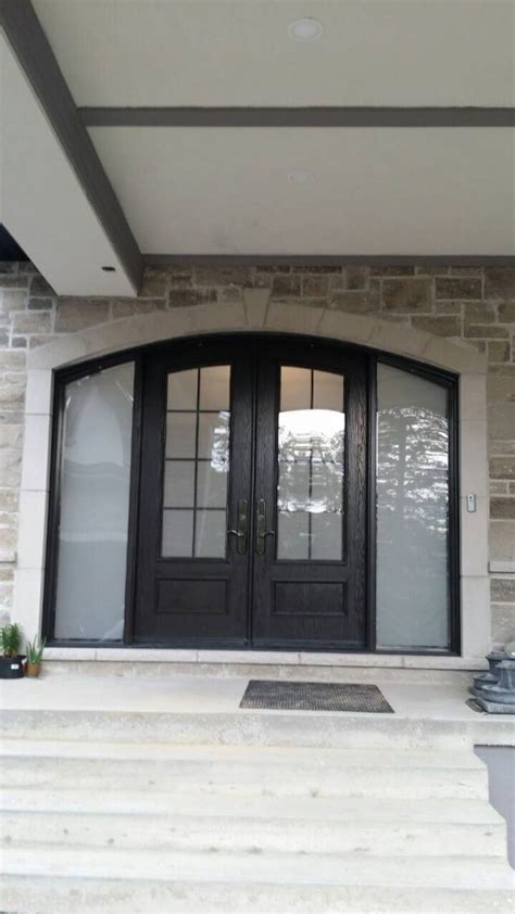 Frosted Glass Front Entry Door Toronto Residential