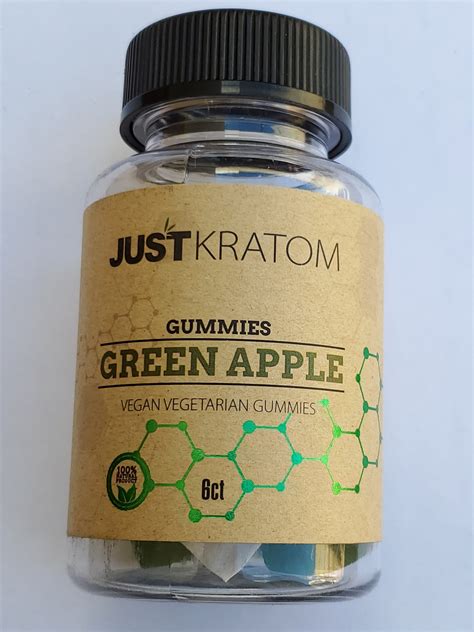 Just Kratom Gummies, Green Apple – Tacony Distributors