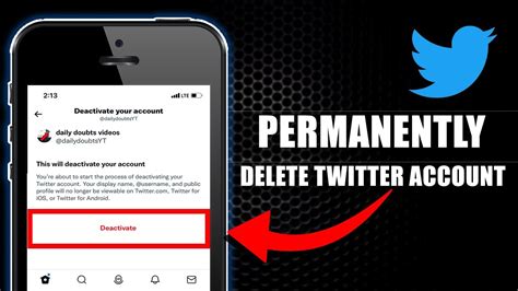 How To Delete Twitter Account Permanently On IPhone YouTube