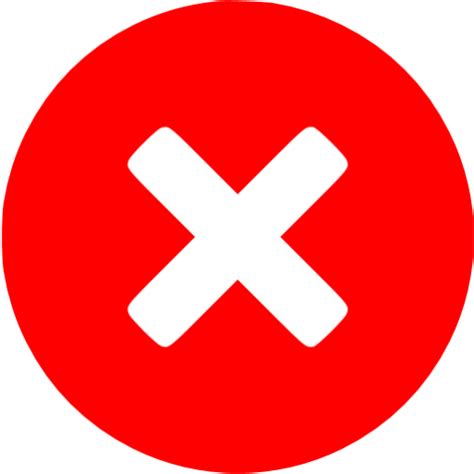 Red cancel icon - Free red cancel icons gambar png