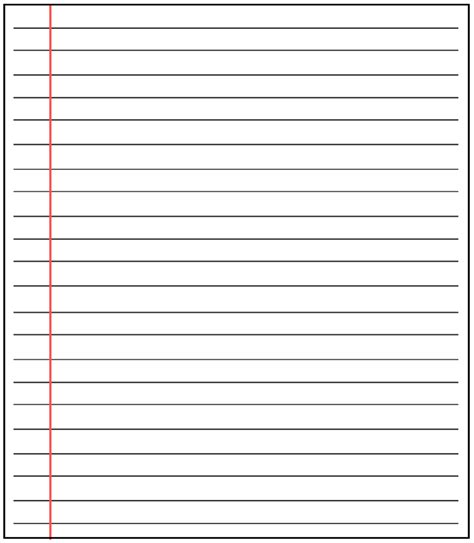 Lined Paper Template Word Pdf