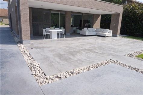 terras en paden in beton beton and grondwerken van gaeveren nv tuinvloer betonnen terras