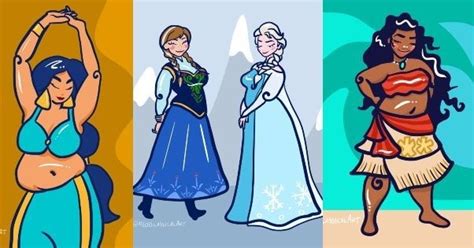 Another One This Artist Drew Plus Size Disney Princesses To Promote