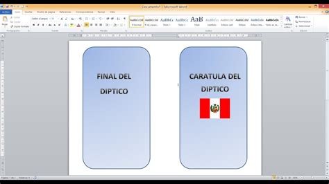 Elaboración Creacion De Diptico En Word 2016 Configurar Hoja Youtube
