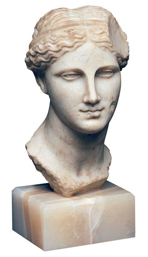 Egyptian Ptolemaic Queen Arsinoe Ii As Aphrodite Sculpture Bust
