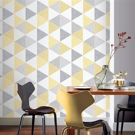 Yellow And Grey Wallpaper Trend