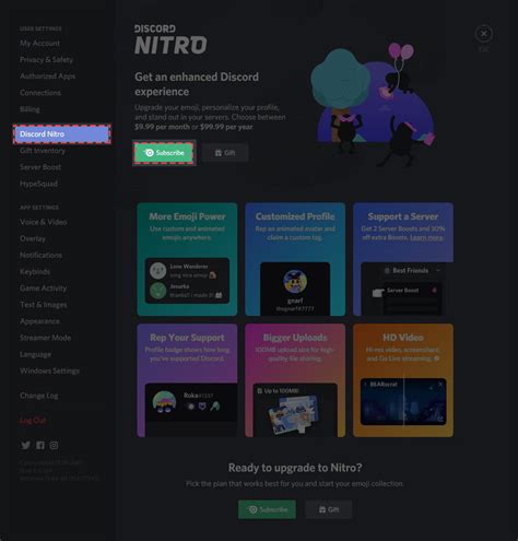 Discord Nitro Classic And Nitro Alucare