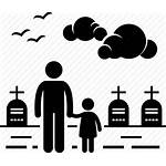 Funeral Icon Prayer Husband Lost Children Cemetery