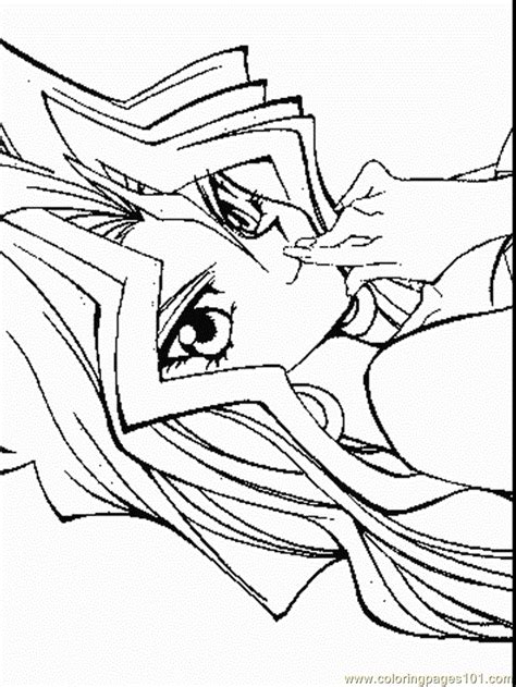 Coloring Pages Color Mai Cartoons Yu Gi Oh Free Printable Coloring Page Online