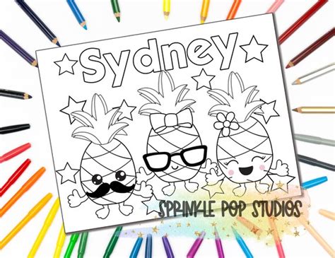 The Name Sydney Coloring Pages