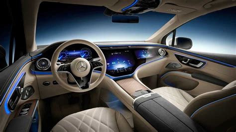2023 Mercedes Benz EQS SUV Interior Unveiled With Up To Seven Seats