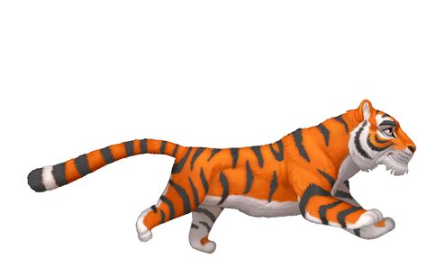 Animated Tiger Running 