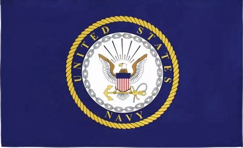United States Navy Flag Usn Emblem Banner Us Military Pennant Etsy