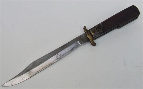 Sold Large Continental German Folding Bowie Knife For Sale