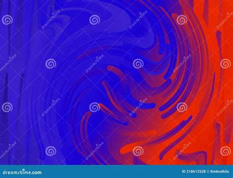 Red And Blue Fluid Color Twirling Vortex Texture Background Vector Art