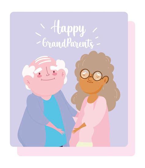 Grandpa And Grandma Hugging 1367119 Vector Art At Vecteezy