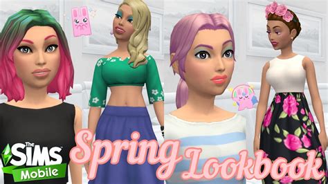 The Sims Mobile • Create A Sim • Spring Lookbook Youtube