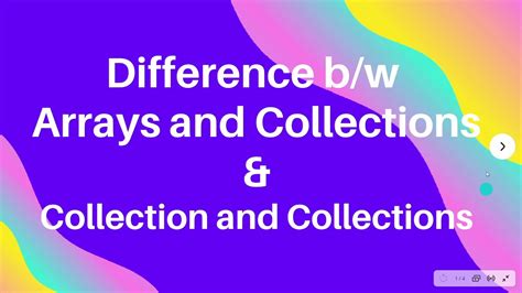 Difference Between Collection And Array Collection And Collections