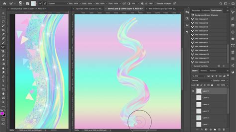 Iridescent And Holographic Tutorial 2 How To Load And Use The Wet Mixer