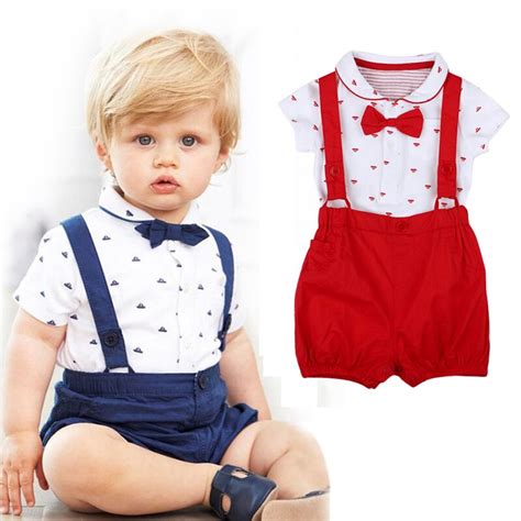 Baby Boys Clothing Set 2018 Summer Cotton Overalls For Baby Boys Tshirt