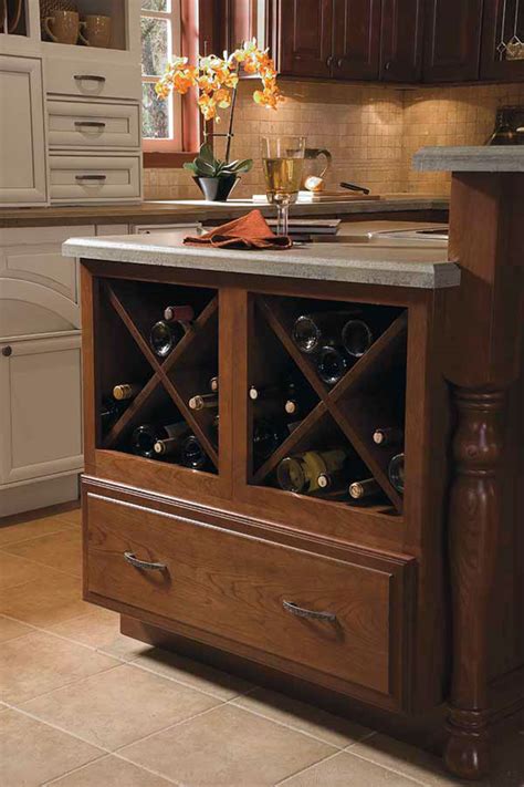 You can store wine bottles in the allotted shelves but you also generally get a. Wine Storage Cabinet - Schrock Cabinetry