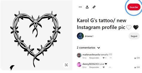 El Tatuaje Karol G Con Forma De Coraz N Cu L Es El Dise O Original