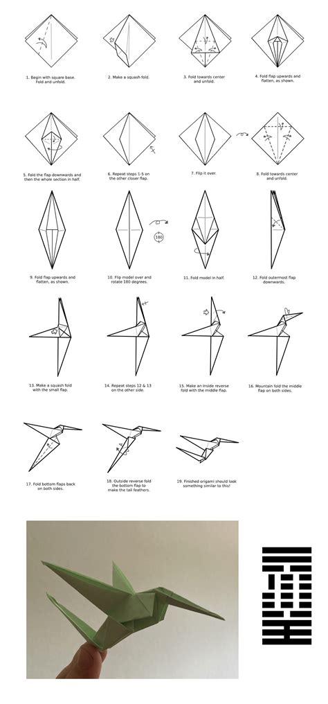 An Origami Diagram On How To Make My Oc Hummingbird Model Rorigami