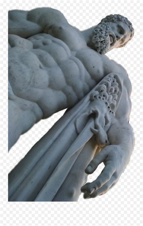 Heracles Sculpture Monument Statue Fictional Character Emoji Naked