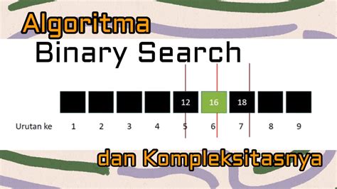 Contoh Sederhana Algoritma Binary Search Dan Penghitungan