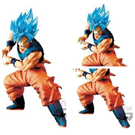 Figura Goku Blue Figuras De Acción De Dragon Ball Z Son Goku Super Saiyan Pelo Azul Modelo