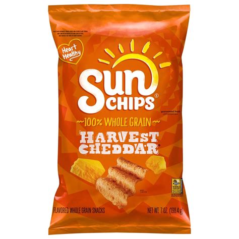 Sunchips Harvest Cheddar Multigrain Snacks Shop Chips At H E B