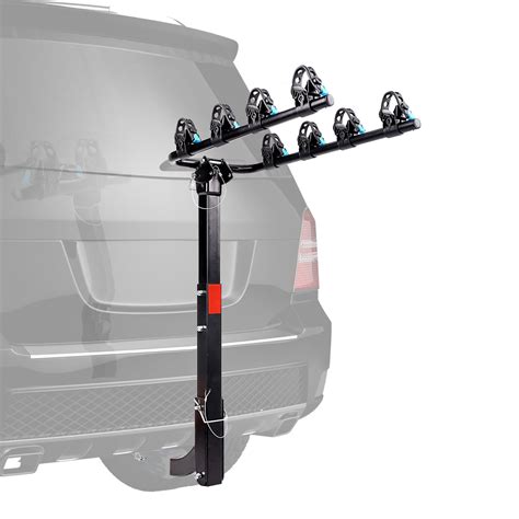 Leader Accessories Hitch Mount 4 Bike Bicycle Carrier Racks Foldable