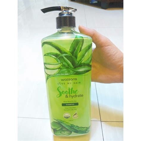 watsons shampoo aloe vera soothe and hydrate rose and evening primrose rescue and repair 1000ml