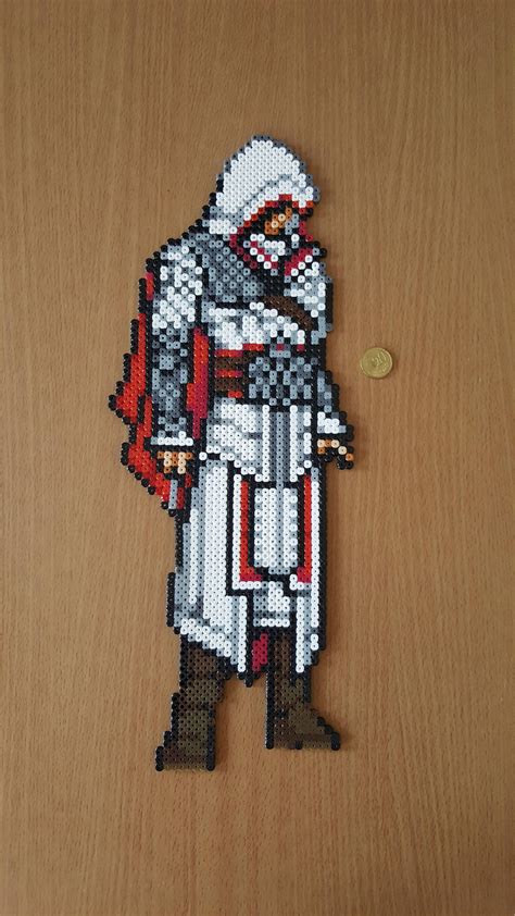 Ezio From Assassin S Creed Plantillas Hama Beads Hama Beads Pixel Art