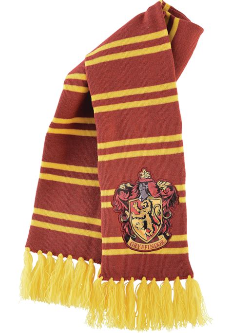 Harry Potter Gryffindor Scarf Red With Yellow Stripes And A Gryffindor