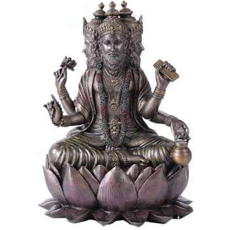 Brahma Bronze Resin Hindu God Statue Buddhist Hindu Gods