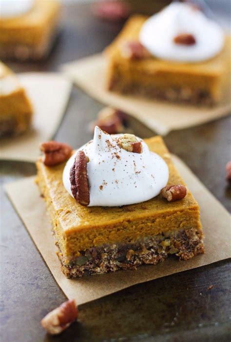 Do you have a sugar count for these bars? Skinny Pecan Pumpkin Pie Bars | Recipe | Pumpkin pie bars ...