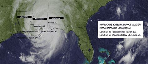 Hurricane Katrina Impact Map Hurricanekatrina Noaa Satel Flickr