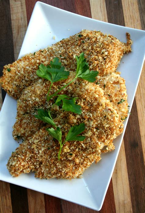 Carefully place chicken in oil and cook until they are golden and crispy and cooked through, about for 5 minutes per side. Baked Panko Chicken