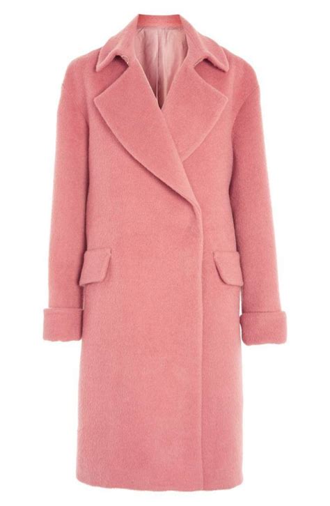 Pink Wool And Mohair Blend Coat Pink Wool Coat Coats For Women Pink