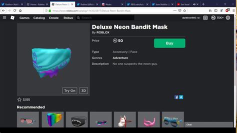 Roblox Bandit Face Mask
