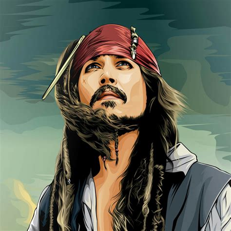 Captain Jack Sparrow Dewa Vector