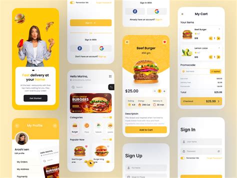 Food Delivery Mobile App Ui Ux Design Uplabs