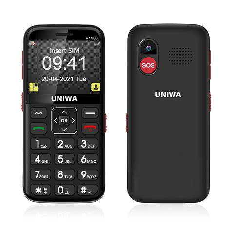 Uniwa V1000 4g Network 231 Inch Single Sim 1800mah Battery Long Standby Loud Speaker Sos
